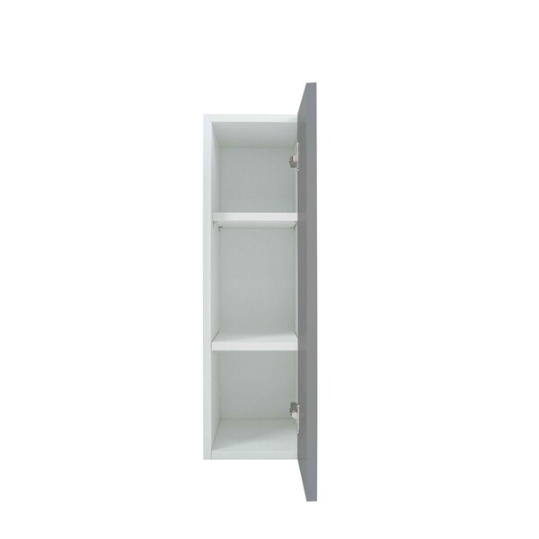Cambridge Radiance 21 in. W x 12 in. D x 30 in. H Ready to Assemble Slab Wall Kitchen Cabinet in Matte Grey - SA-W2130-MG-KIT