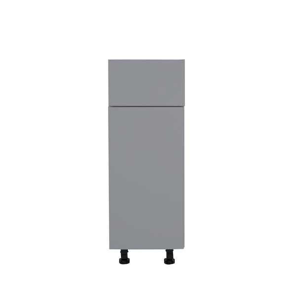Cambridge Radiance 18 in. W x 24 in. D x 34.50 in. H Ready to Assemble Slab Base Kitchen Cabinet Matte Grey - SA-B18-MG-KIT