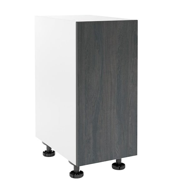 Cambridge Quick Assemble Modern Style, Carbon Marine 18 in. Base Kitchen Cabinet (18 in. W x 24 in. D x 34.50 in. H) - SA-BD18-CM