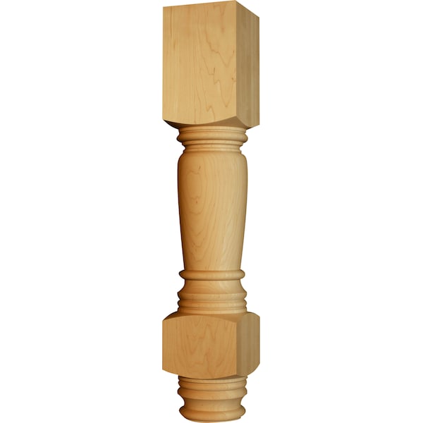 Osborne Wood Products 35 1/2 x 6 Massive Concord Island Leg in Rustic Alder - 1789RCA