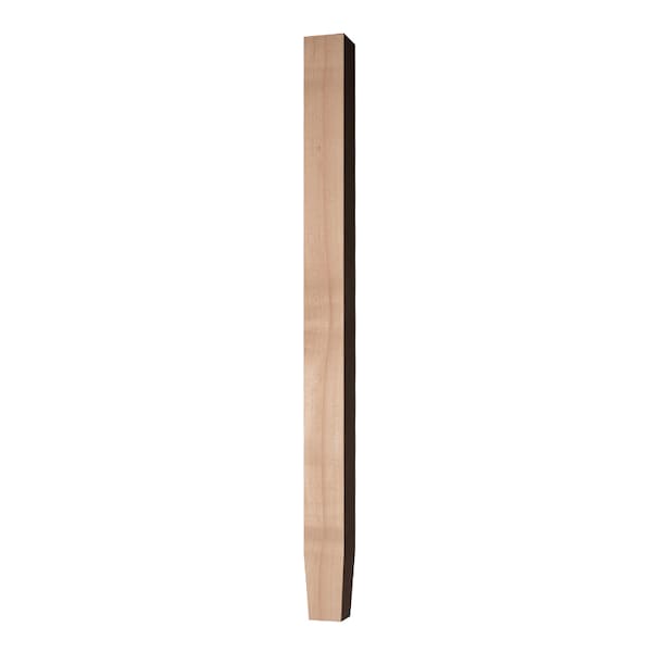 Osborne Wood Products 34 1/2 X 2 1/2 Four Sided Taper Island Leg in Red Oak - 1402O