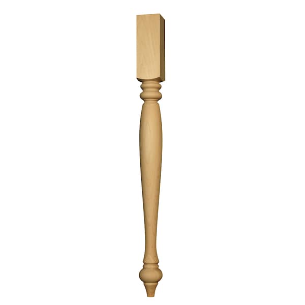Osborne Wood Products 40 1/2 x 3 1/2 Extended St. Simons Island Leg in Soft Maple - 1558M