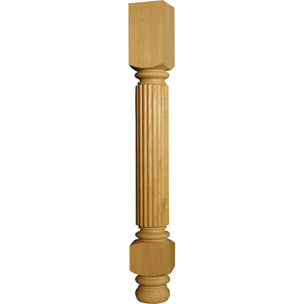 Osborne Wood Products 34 1/2 x 4 Sapelo Island Leg in Soft Maple - 1413M