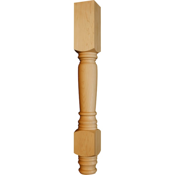 Osborne Wood Products 35 1/2 x 4 Husky Concord Island Leg in Alder - 1772A