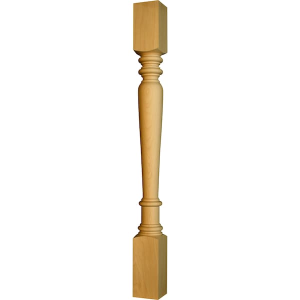 Osborne Wood Products 34 1/2 x 3 Narrow Islander Island Post in Red Oak - 1440O