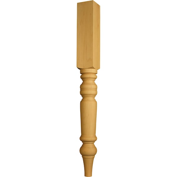 Osborne Wood Products 35 1/2 x 3 1/2 World Hutch Island Leg in Hickory - 1786H