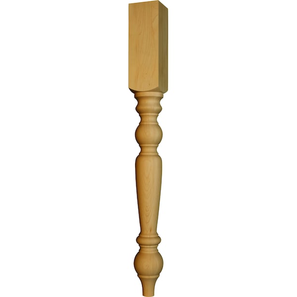 Osborne Wood Products 34 1/2 x 3 1/2 Wilmington Island Post in Beech - 1408BCH