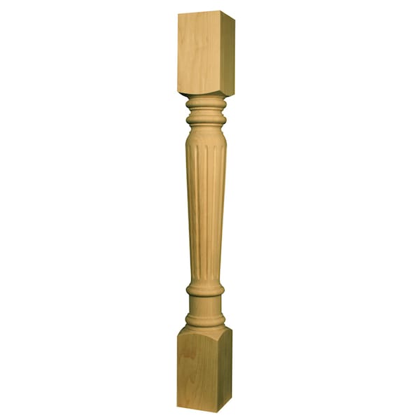 Osborne Wood Products 35 1/2 x 4 Fluted Islander in European Beech - 1764BCH
