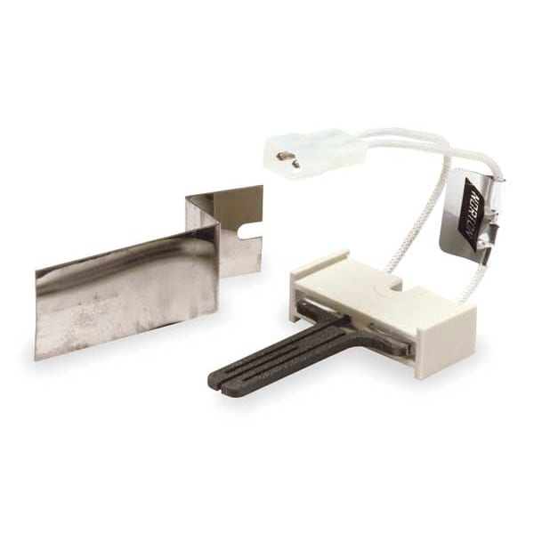 Robertshaw Hot Surface Igniter, LP/NG, 120, 4 1/2 in L., Silicon Carbide, Mounting Adapter - 41-404