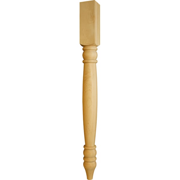 Osborne Wood Products 40 1/2 x 3 1/2 Extended Tybee Island Leg in Soft Maple - 1559M