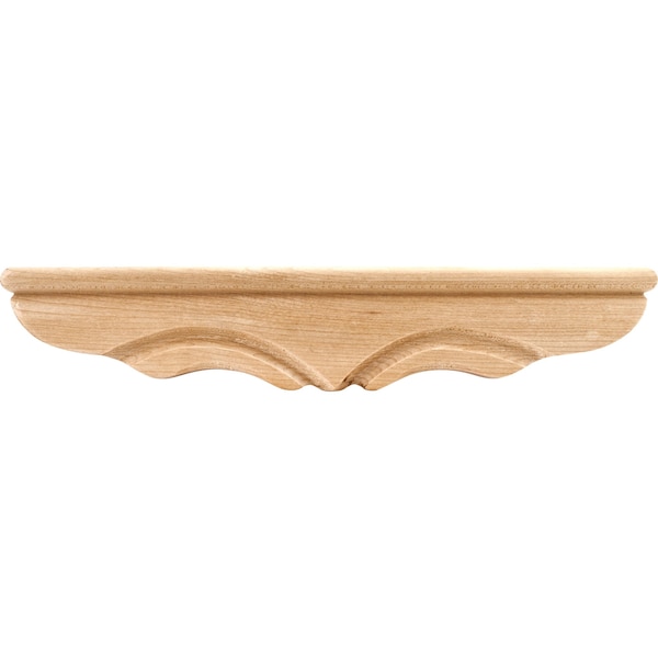 Hardware Resources 11-3/8" Wx1-3/4"Dx2-1/4"H Cherry Middle Rounded Pedestal Foot - PFM1-B-CH