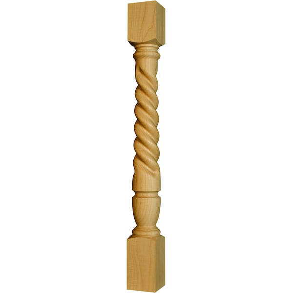 Osborne Wood Products 35 1/2 x 3 1/2 Barley Twist Island Leg in Spanish Cedar - 1795SPC