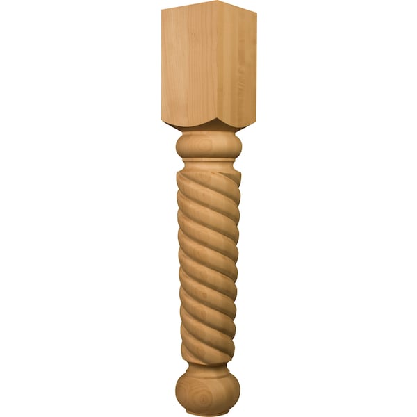 Osborne Wood Products 35 x 6 Massive Rope Island Post in Alder - 1453A