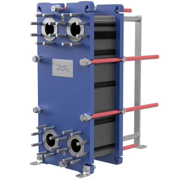 Alfa Laval Gasketed Plate Heat Exchanger, 50 Plate, 5,770K BTU - T8-BFG-50