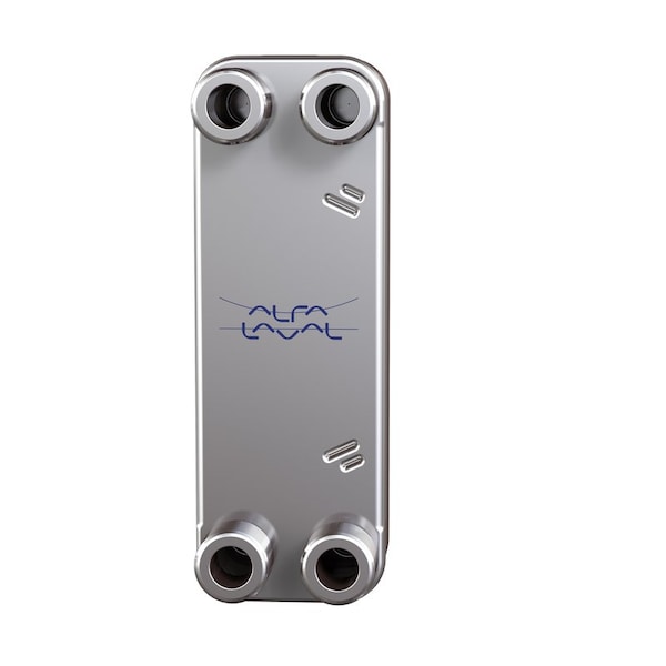 Alfa Laval Brazed Plate Heat Exchanger, AISI 316L, Stainless Steel, 13 Plates -Domestic Heating 130k BTU - CBH16-13H