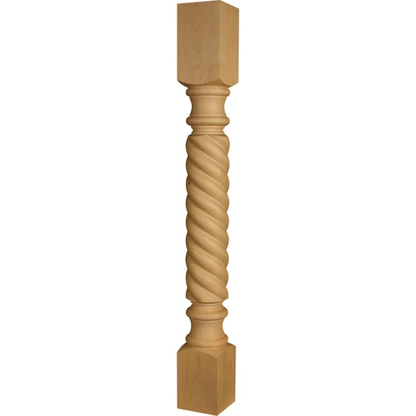 Osborne Wood Products 34 1/2 x 4 Rope Island Leg in Red Oak - 1423O