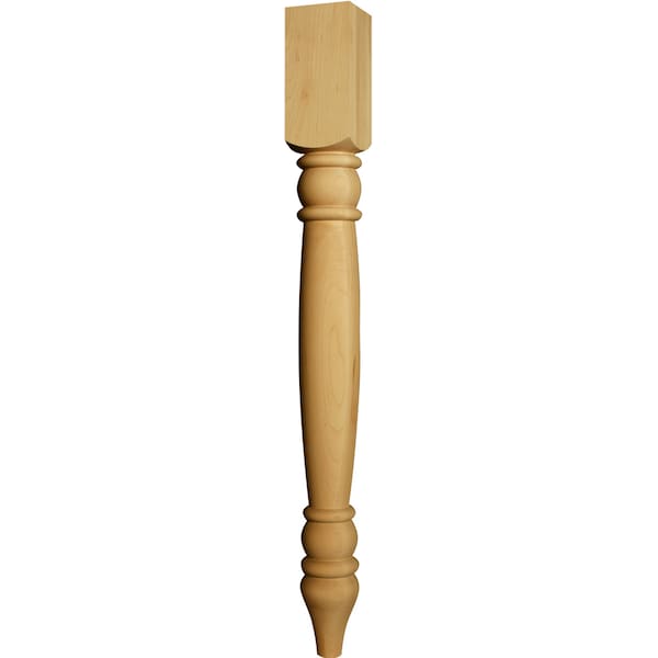 Osborne Wood Products 34 1/2 x 3 1/2 Tybee Island Post in Mahogany - 1459MH