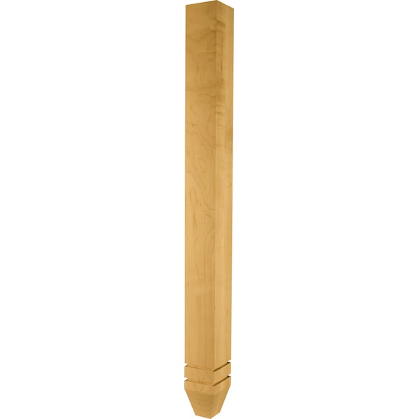 Osborne Wood Products 34 1/2 x 3 Thornton Vanity Leg in Hard Maple - 2418HM