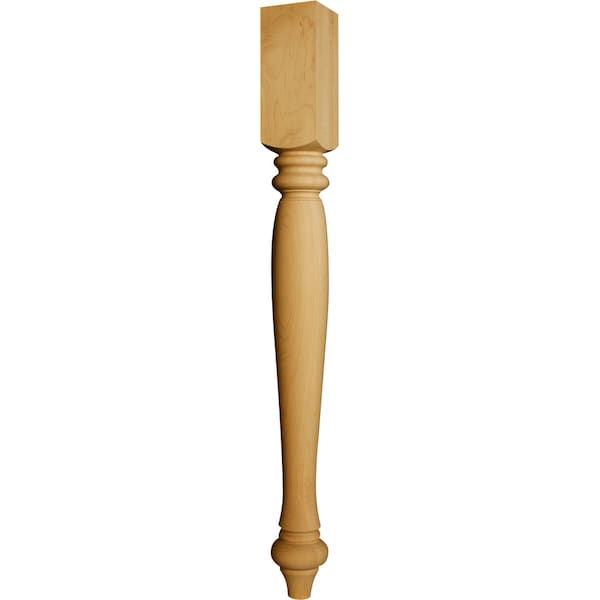 Osborne Wood Products 34 1/2 x 3 1/2 St. Simons Island Post in Red Oak - 1458O