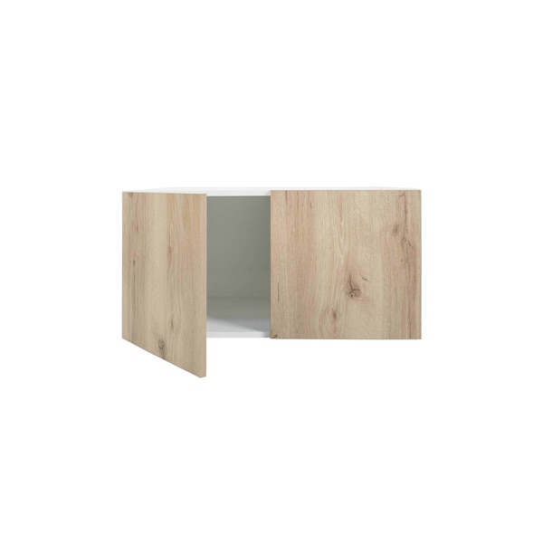 Cambridge Radiance 36in Wx24in Dx18in H Ready to Assemble Slab Wall Bridge Kitchen Cabinet in Light Oak - SA-W361824-LO-KIT