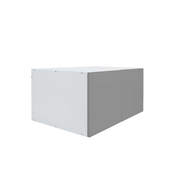 Cambridge Radiance 36in Wx24in Dx18in H Ready to Assemble Slab Wall Bridge Kitchen Cabinet in Matte Grey - SA-W361824-MG-KIT