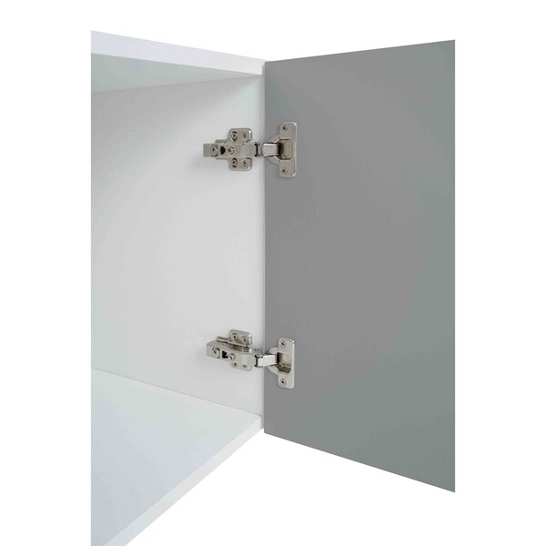 Cambridge Radiance 36in Wx24in Dx18in H Ready to Assemble Slab Wall Bridge Kitchen Cabinet in Matte Grey - SA-W361824-MG-KIT