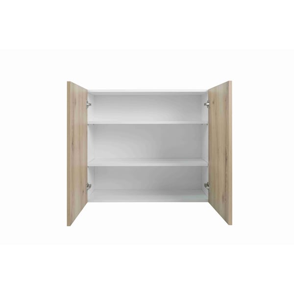 Cambridge Radiance 24 in. W x 12 in. D x 30 in. H Ready to Assemble Slab Wall Kitchen Cabinet in Light Oak - SA-W2430-LO-KIT
