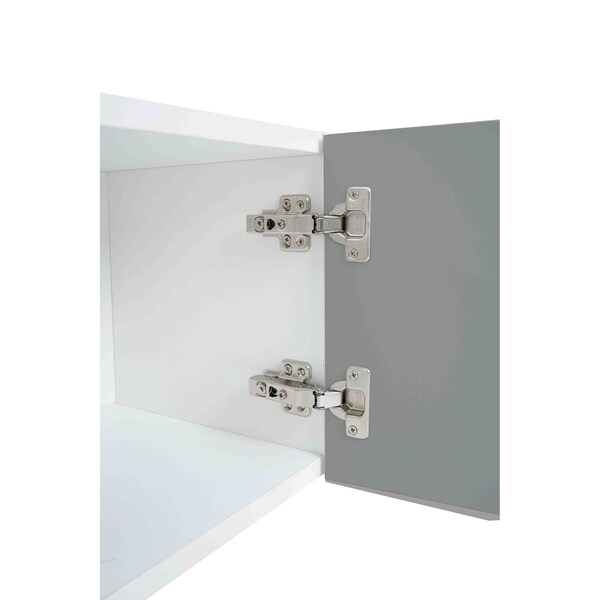 Cambridge Radiance 30in Wx12in Dx18in H Ready to Assemble Slab Wall Bridge Kitchen Cabinet in Matte Grey - SA-W3018-MG-KIT