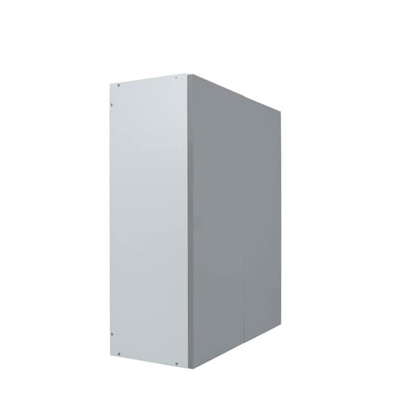Cambridge Radiance 30 in. W x 12 in. D x 36 in. H Ready to Assemble Slab Wall Kitchen Cabinet in Matte Grey - SA-W3036-MG-KIT