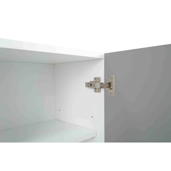 Cambridge Radiance 15 in. W x 12 in. D x 36 in. H Ready to Assemble Slab Wall Kitchen Cabinet in Matte Grey - SA-W1536-MG-KIT