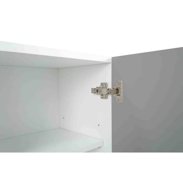 Cambridge Radiance 21 in. W x 12 in. D x 36 in. H Ready to Assemble Slab Wall Kitchen Cabinet in Matte Grey - SA-W2136-MG-KIT