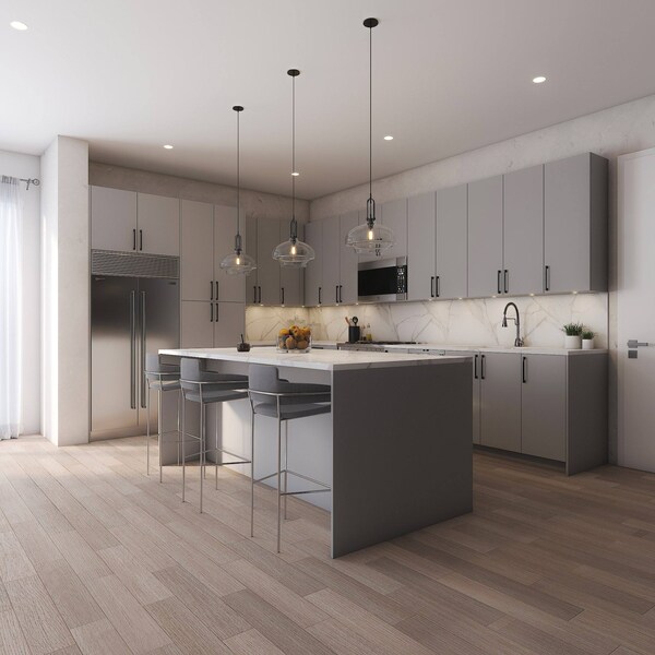 Cambridge Radiance 15in Wx24in Dx34.50in H Ready to Assemble Slab Drawer Base Kitchen Cabinet in Matte Grey - SA-DB15-MG-KIT