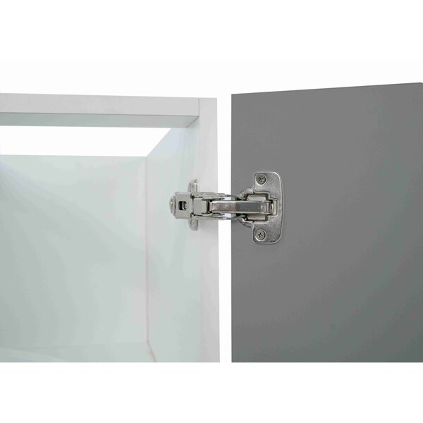 Cambridge Radiance 36inWx24inDx34.50inH Ready to Assemble Slab Corner Lazy Susan Kitchen Cabinet Matte Grey - SA-BLZ36-MG-KIT