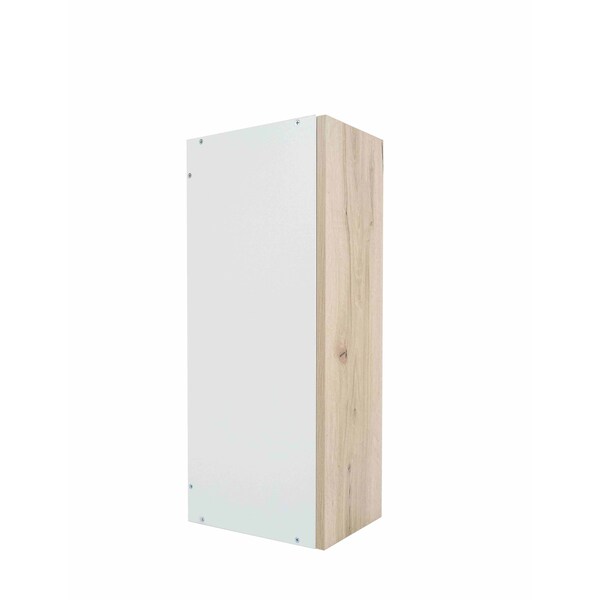 Cambridge Radiance 18 in. W x 12 in. D x 30 in. H Ready to Assemble Slab Wall Kitchen Cabinet in Light Oak - SA-W1830-LO-KIT