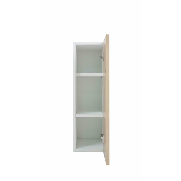 Cambridge Radiance 15 in. W x 12 in. D x 30 in. H Ready to Assemble Slab Wall Kitchen Cabinet in Light Oak - SA-W1530-LO-KIT