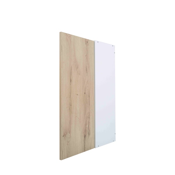 Cambridge Radiance 18 in. W x 12 in. D x 36 in. H Ready to Assemble Slab Wall Kitchen Cabinet in Light Oak - SA-W1836-LO-KIT