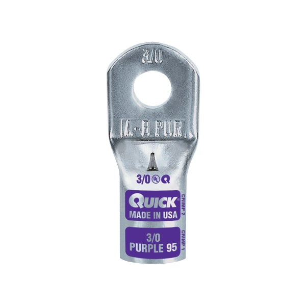 Conector con agujero de inspección Quickcable, calibre 1 y 2, 1/2", paquete con 50 unidades - 8801-050H