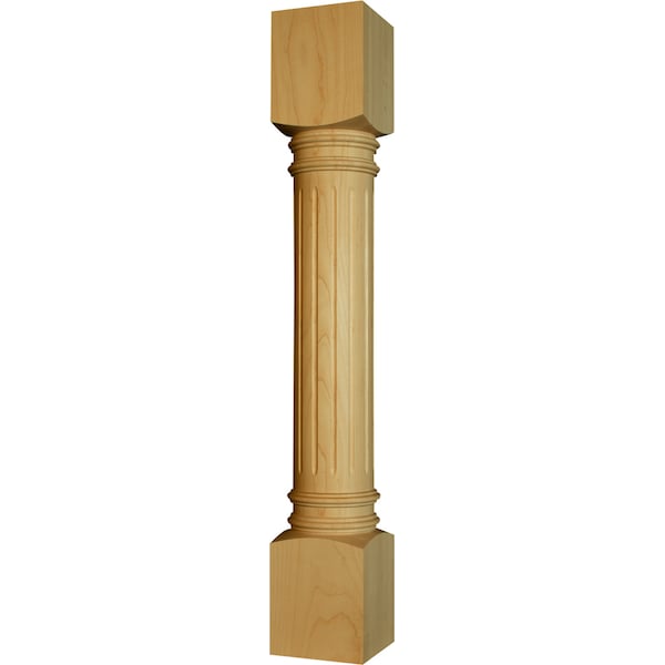 Osborne Wood Products 35 1/2 x 5 Massive Richmond Island Leg in Western Red Cedar - 1797WRC