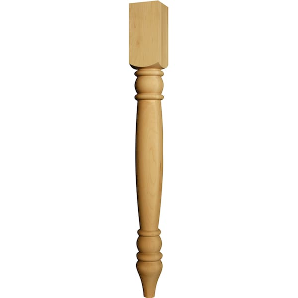 Osborne Wood Products 35 1/2 x 3 1/2 Tybee Island Leg in Red Oak - 1759O