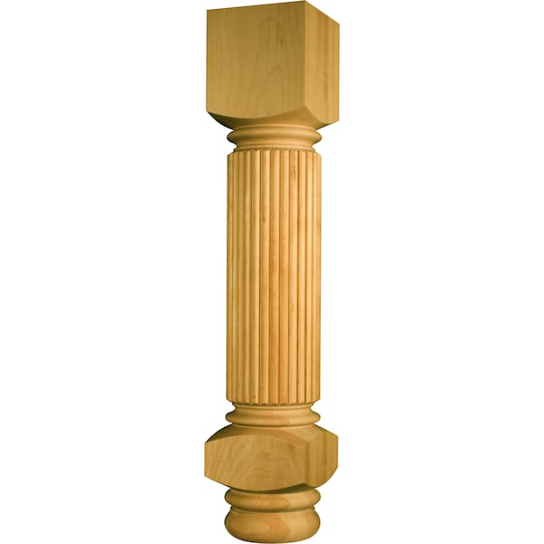 Osborne Wood Products 35 1/2 x 6 Massive Sapelo Island Leg in Mahogany - 1715MH