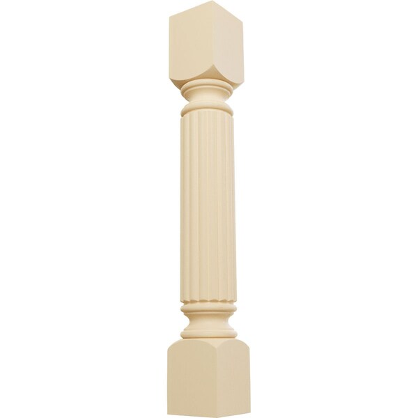 Ekena Millwork 5"W x 5"D x 35 1/2"H Raymond Reeded Cabinet Column, Maple - COL05X05X35RAMA