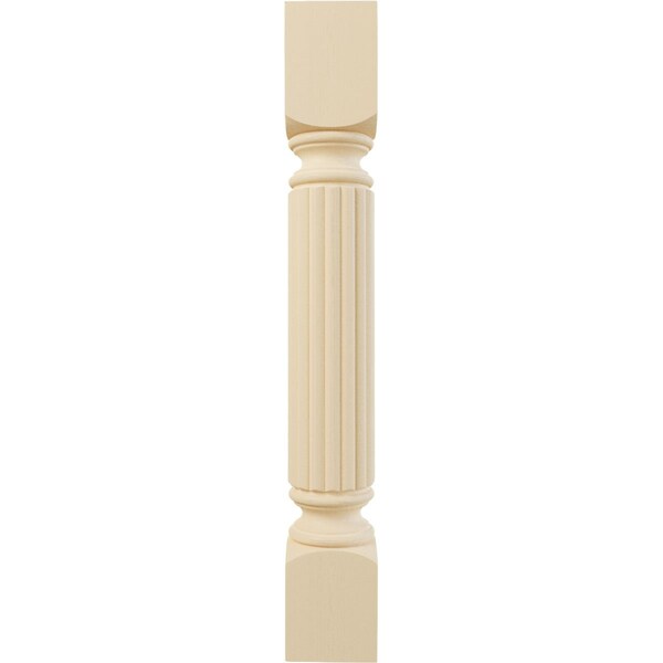 Ekena Millwork 5"W x 5"D x 35 1/2"H Raymond Reeded Cabinet Column, Maple - COL05X05X35RAMA