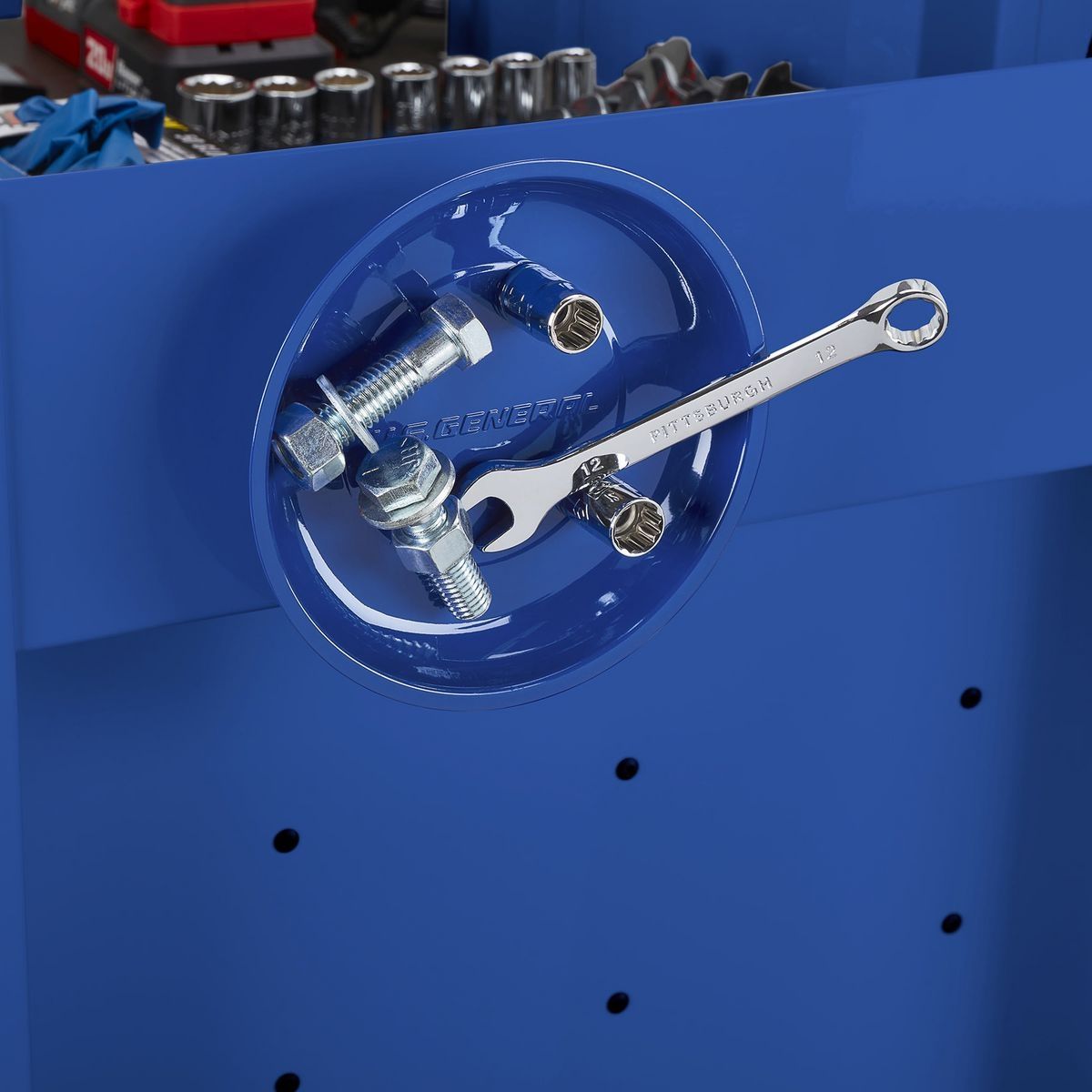 Soporte de partes magnético General 6 pulgadas, Azul - 57466