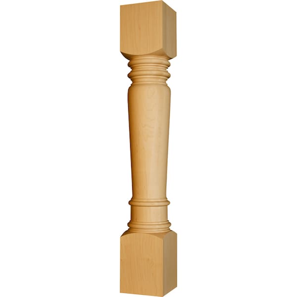Osborne Wood Products 35 1/2 x 5 Massive Islander Island Leg in Rustic Alder - 1752RCA