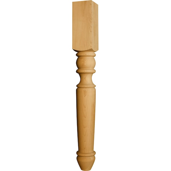 Osborne Wood Products 35 1/2 x 4 Portsmouth Island Leg in Red Oak - 1724O