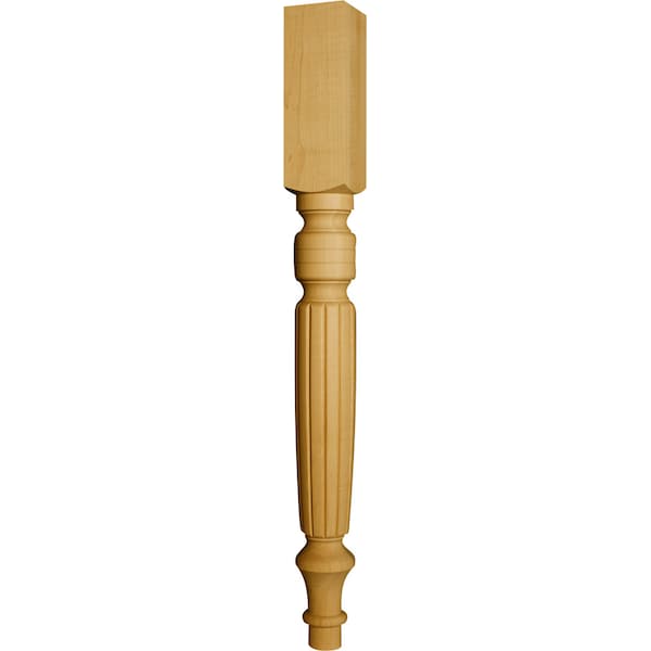 Osborne Wood Products 34 1/2 x 3 1/2 Old World Island Post in Rustic Alder - 1422RCA