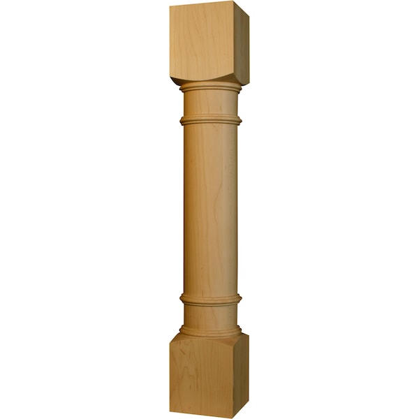 Osborne Wood Products 34 1/2 x 5 Massive Savannah Island Post in Black Walnut - 1496W