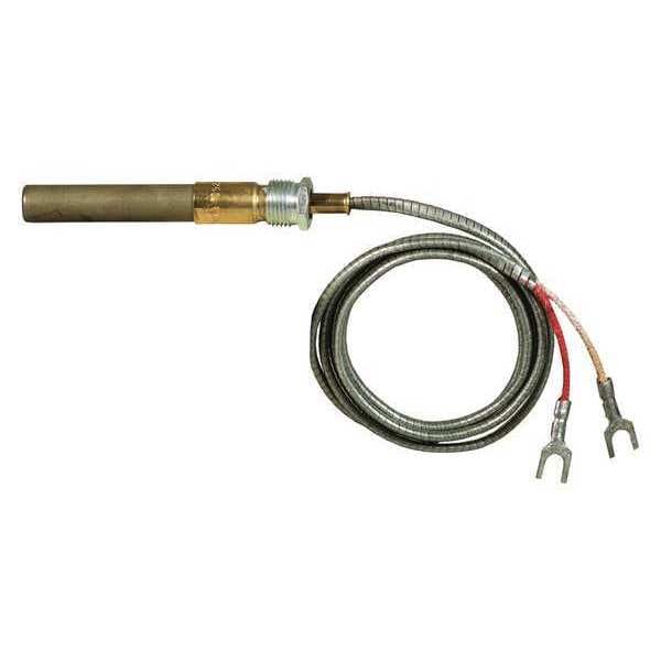 Honeywell Home Thermopile, LP/Nat, 750 mV, 35 in L., Quick Connect, Attaching Nut, PG9 Adapter - Q313A1170