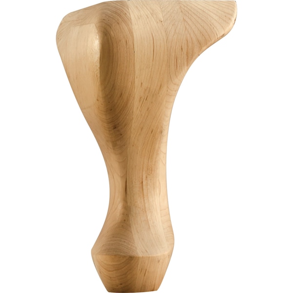 Hardware Resources 4-1/4" Wx4-1/4"Dx8"H Maple Queen Anne Leg - WL85MP