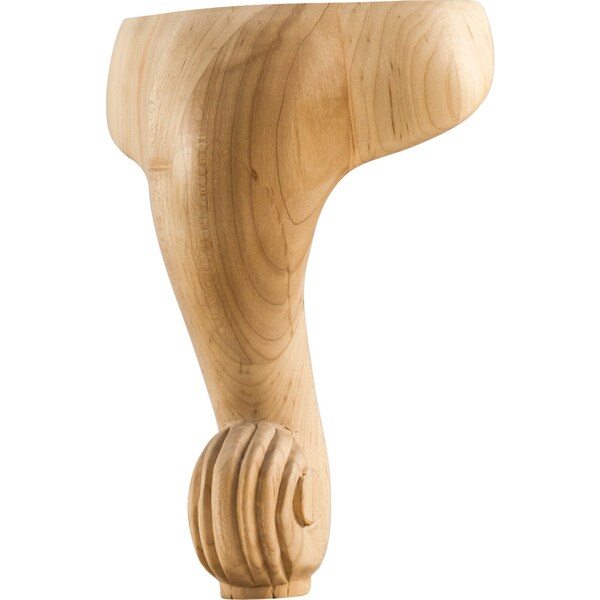 Hardware Resources 5" Wx5"Dx8"H Oak French Cut Leg - WLF80OK